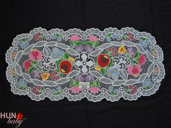 Riselt terítő kalocsai áttört 82x38 cm