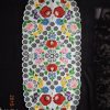 Riselt futó kalocsai ovál 83x35 cm