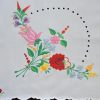 Hímzett terítő kalocsai hímzésű luggalt 85x85 cm