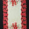 Karácsonyi terítő gépi drapp 86x36 cm