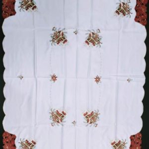 Karácsonyi terítő gépi fehér 170x130 cm