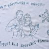 Falikép előnyomott,szegett,Egy a párom egy a szívem 82x55 cm