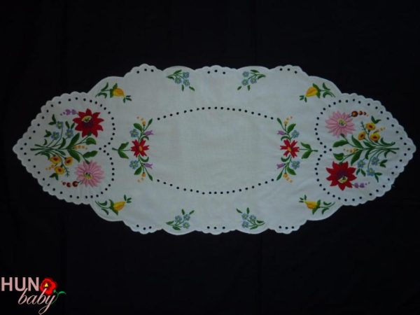 Előnyomott kalocsai futó szegetlen 85x35 cm