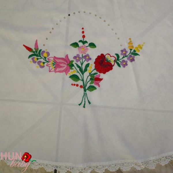 Előnyomott kalocsai nagy terítő szegett 140 cm