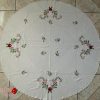 Előnyomott kalocsai nagyterítő kör szegett 150 cm