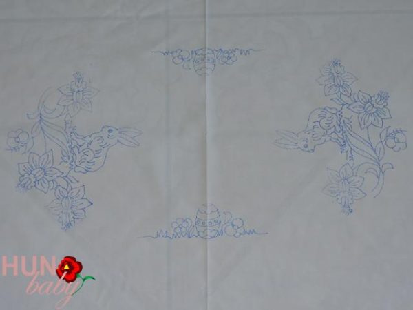 Előnyomott nagy terítő húsvéti 180x140 cm