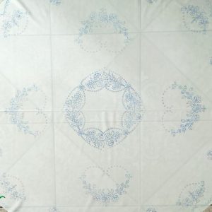 Előnyomott szegetlen kalocsai nagyterítő kör 150 cm