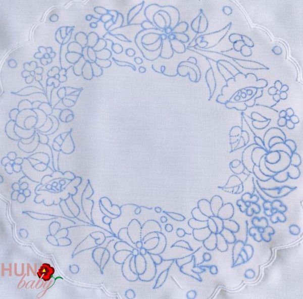 Előnyomott terítő kalocsai szegett kör 29 cm