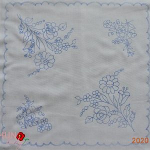 Előnyomott terítő szegetlen kalocsai 35x35 cm