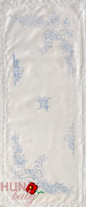 Előnyomott terítő szegett húsvéti futó 85x35 cm