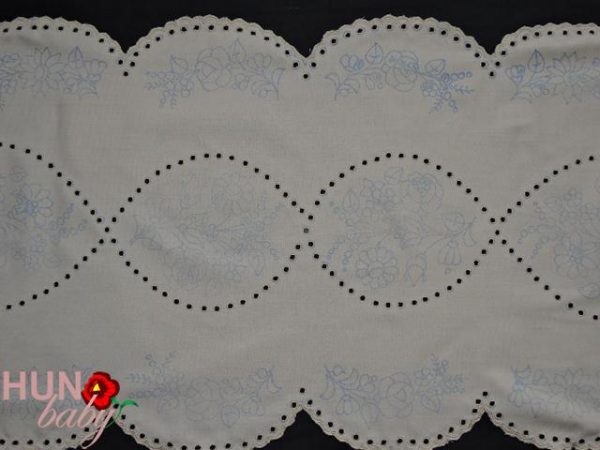 Előnyomott terítő szegett luggalt drapp 100x42 cm