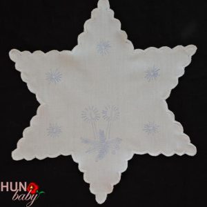 Karácsonyi előnyomott szegett kör csillag 40 cm