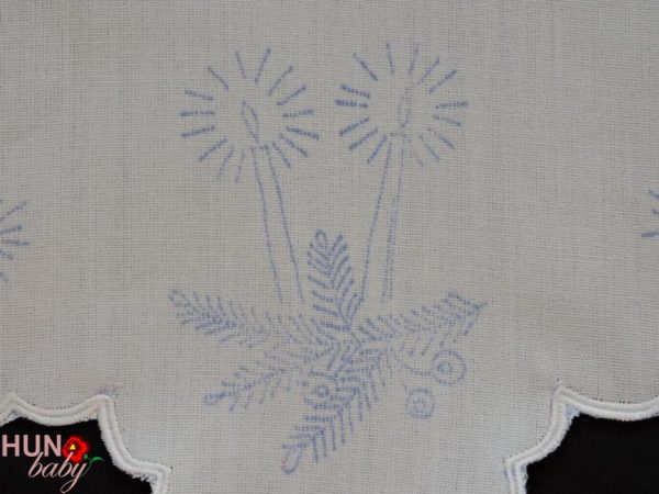 Karácsonyi előnyomott szegett kör csillag 40 cm