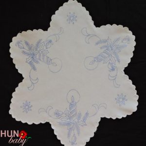 Karácsonyi előnyomott szegett kör csillag 45 cm