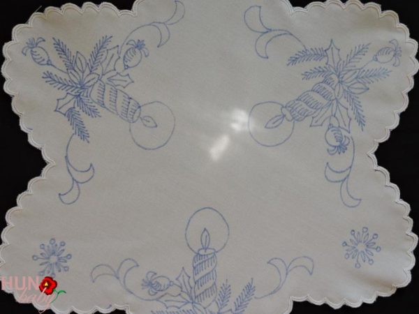 Karácsonyi előnyomott szegett kör csillag 45 cm