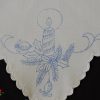 Karácsonyi előnyomott szegett kör csillag 45 cm
