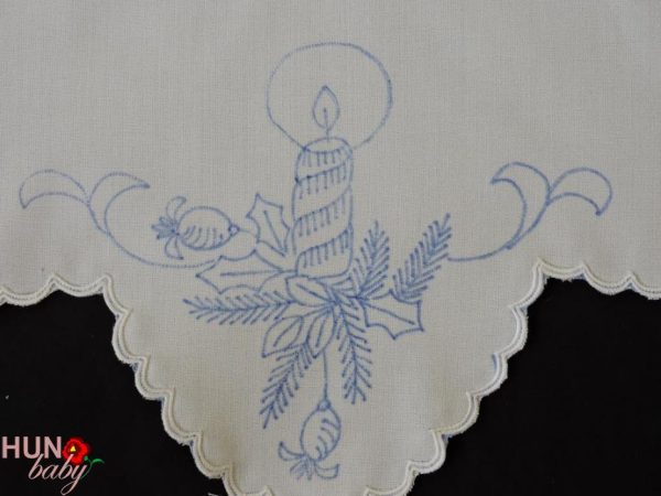 Karácsonyi előnyomott szegett kör csillag 45 cm