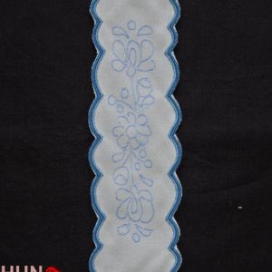 Könyvjelző előnyomott kék szegett matyó 20x6 cm