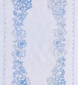 Matyó előnyomott terítő szegetlen 87x31 cm
