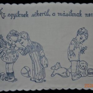 Előnyomott falvédő szegettlen,Az egyiknek sikerül 73x54cm