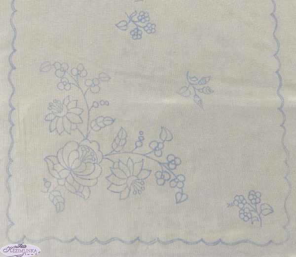 Előnyomott futó kalocsai szegettlen LENVÁSZNON drapp 80x35 cm-02