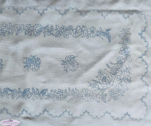 Előnyomott kalocsai terítő szegetlen 85x35 cm-4086-02