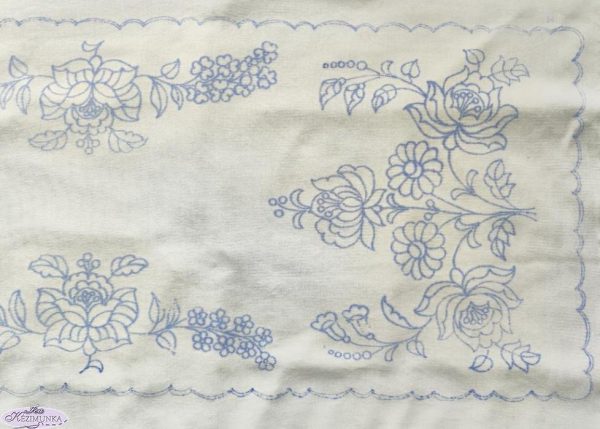 Előnyomott kalocsai terítő szegetlen 85x35cm-4087-02