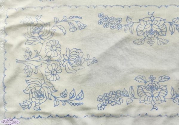 Előnyomott kalocsai terítő szegetlen 85x35cm-4087-03