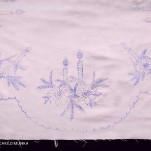 Előnyomott karácsonyi szegettlen kör 85 cm-4116-02