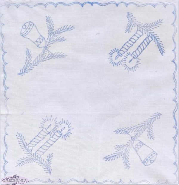Karácsonyi előnyomott szegetlen 25cm-3100-01