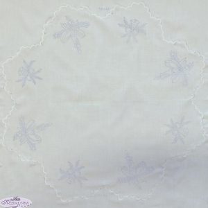 Karácsonyi előnyomott terítő szegett 65cm kör-01