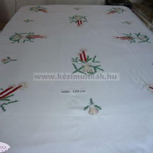 Karácsonyi terítő előnyomott szegetlen 160x120 cm