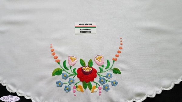 Kalocsai terítő hímzett kör 85 cm