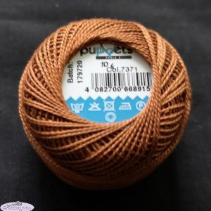 Hímzőfonal perlé 10 gr közép barna 7371