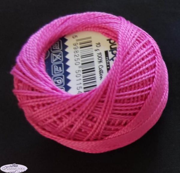 Hímzőfonal perlé 10 gr ciklámen lila 4120