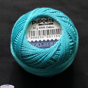 Hímzőfonal perlé 10 gr türkiz 5906