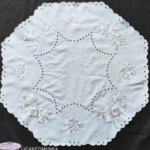 Hímzett terítő kalocsai kör 55 cm