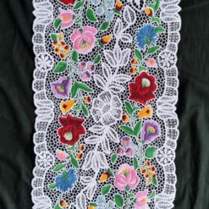 Riselt terítő kalocsai áttört 82x33 cm