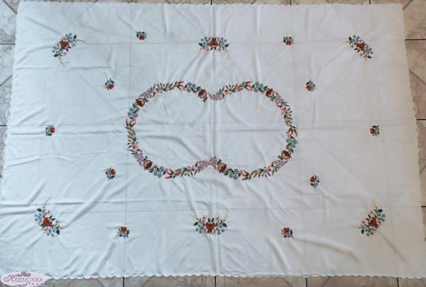 Hímzett nagyterítő kalocsai 220x150 cm