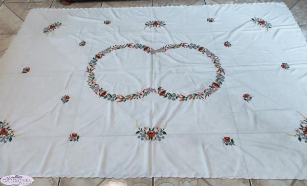Hímzett nagyterítő kalocsai 220x150 cm