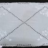 Fehér futó kalocsai hímzett mintával luggalt 85x35cm