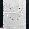 Hímzett nagyfutó fehér riselt 110x45 cm