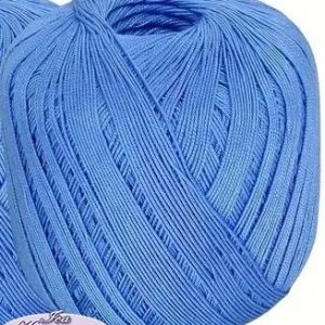 Hímzőfonal nefelejcs kék 50 gr-os pamut hengeres