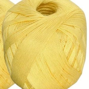 Hímzőfonal világos sárga 50 gr-os pamut hengeres