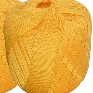 Hímzőfonal sötét sárga 50 gr-os pamut hengeres