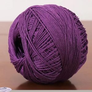 Hímzőfonal sötét lila 50 gr-os pamut hengeres