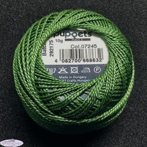 Hímzőcérna sötét zöld pamut 10 gr 7245