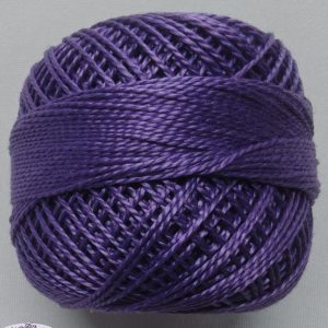 Hímzőcérna új perlé közép lila pamut 10gr 313